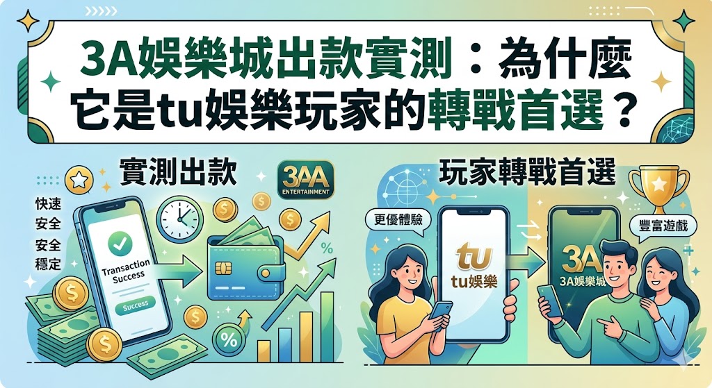 3A娛樂城出款實測：為什麼它是tu娛樂玩家的轉戰首選？