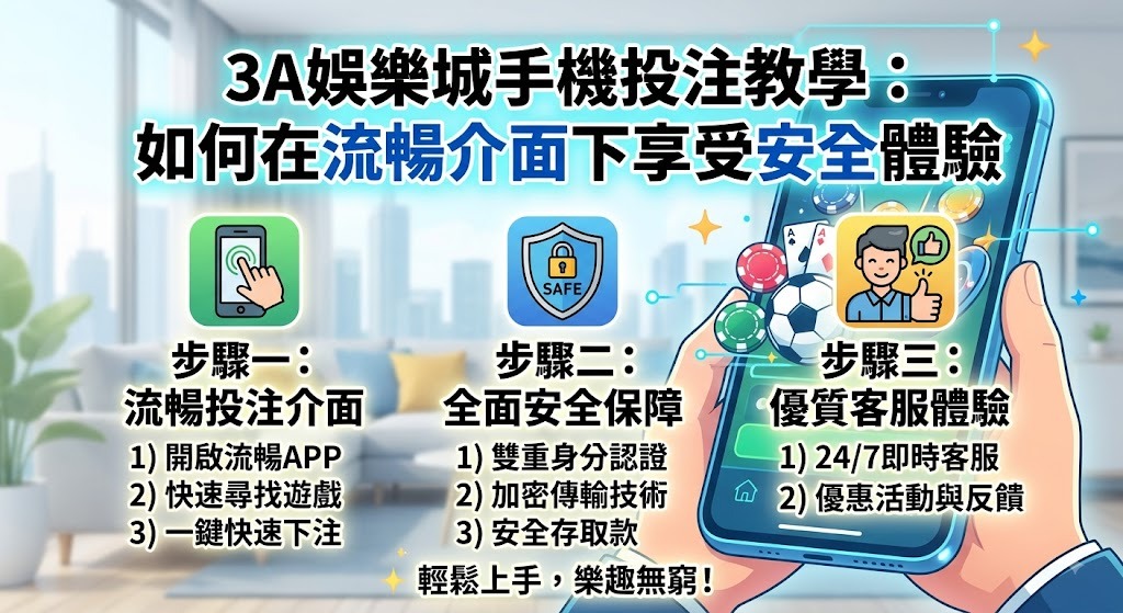 一手掌握高質感行動娛樂!即刻體驗 3A 娛樂城流暢投注